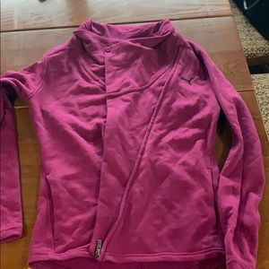 Diagonal zip up jacket!